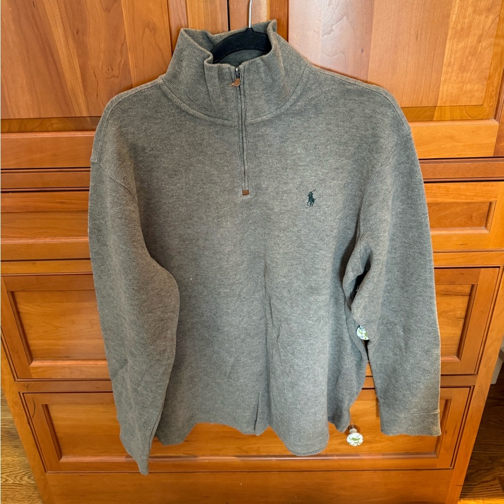 Polo Ralph Lauren Gray Quarter Zip Sweater
